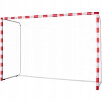 SIATKA DO BRAMKI 300x160x90CM BIAŁO-CZERWONA ENERO