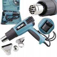 OPALARKA ELEKTRYCZNA WYPALARKA 2000W 2 BIEGI DYSZE MOCNA DMUCHAWA WALIZKA