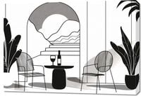 Obraz 100x70cm Relaks w Monochromie