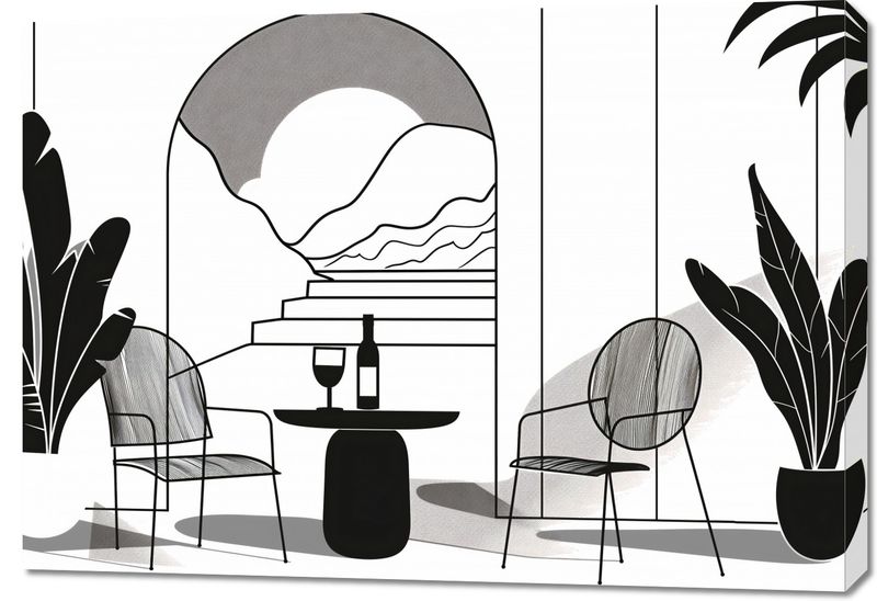 Obraz 100x70cm Relaks w Monochromie zdjęcie 1