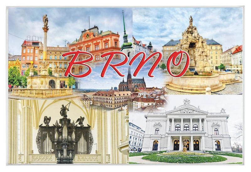 Brno III - magnes szklany zdjęcie 1