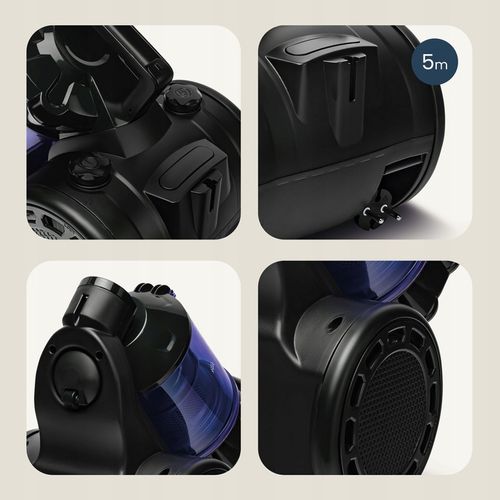 ODKURZACZ BEZWORKOWY CYKLONOWY TURBO MOC SYSTEM SSANIA 4000W LEKKI ZEEGMA na Arena.pl