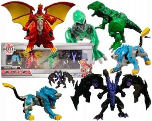 BAKUGAN ZESTAW 4w1 FIGURKI KOLEKCJONERSKIE DRAGONOID TROX HYDOROUS NILLIOUS na Arena.pl