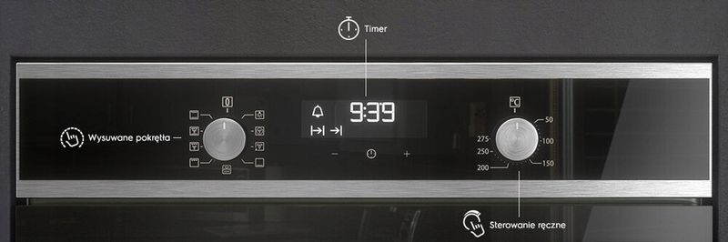 SREBRNY PIEKARNIK ELECTROLUX EOF3H40X TERMOOBIEG zdjęcie 3