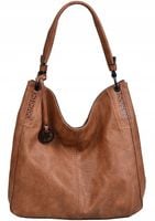 TOMMASINI TOREBKA damska WOREK na ramię pasek czarny