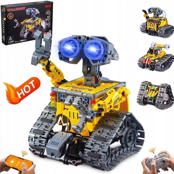 FIGURKA ROBOT WALL E 520 szt KLOCKI - 3w1 PROGRAMOWALNY RC ROBOT zdjęcie 1