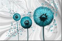 120CM 80CM OBRAZ ŚCIENNY TURKUSOWE DMUCHAWCE 3