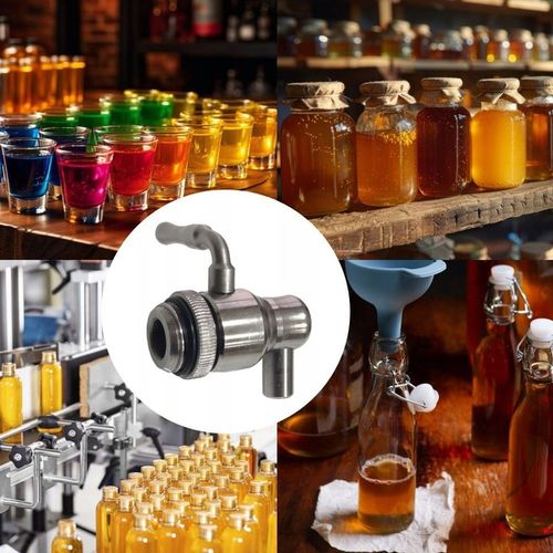 KRAN zawór kulowy STAL nierdzewna INOX gwint 1/2 cala 1/2" KRANIK do beczka na Arena.pl