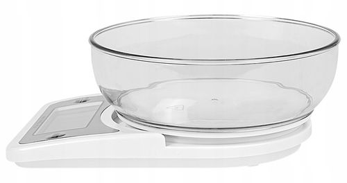 WAGA KUCHENNA ELEKTRONICZNA PRECYZYJNA Z MISĄ BIAŁA LCD ZESTAW 1G / 5KG na Arena.pl