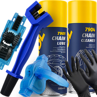 PRZYRZĄD DO CZYSZCZENIA I SMAROWANIA ŁAŃCUCHA SZCZOTKA ZMYWACZ SMAR MANNOL