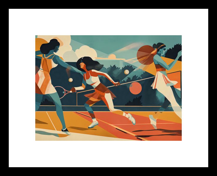 Plakat 18x13cm Mistrzynie Kortu zdjęcie 3