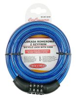 Blokada rowerowa 10mm x150cm - szyfr własny