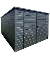 Schowek domek ogrodowy 3,5x4,5m brama dwuskrzydłowa dach spad w tył  GP458