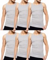 PODKOSZULKA KOSZULKA MĘSKA 100% BAWEŁNA GŁADKA OKRĄGŁY ZESTAW 6-SZT - 3XL