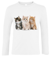 Bluzka tshirt z długim rękawem Koty