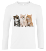 Bluzka tshirt z długim rękawem Koty