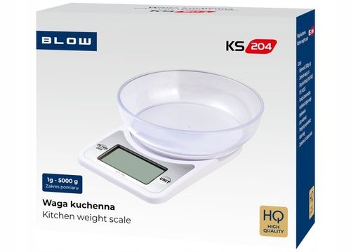 WAGA KUCHENNA ELEKTRONICZNA PRECYZYJNA Z MISĄ BIAŁA LCD ZESTAW 1G / 5KG na Arena.pl
