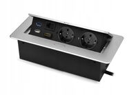 Gniazdo Blatowe Meblowe Otwierane USB HDMI LAN Spacetronik SPS-D26S V2