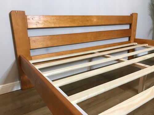 ŁÓŻKO drewniane 140x200 orzech,olcha, dąb, JAKOŚĆ na Arena.pl