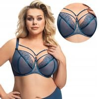 Biustonosz GORSENIA K496 PARADISE niebieski, 70E
