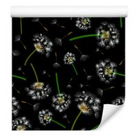 Tapeta do salonu nasiona dmuchawca kwiaty polne