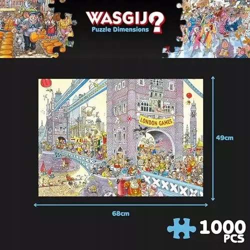 Wasgij Retro Mystery 8 The Final Hurdle | Jigsaw Puzzle For Adults 1000 Pie na Arena.pl