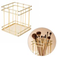Stojak organizer pojemnik na pędzelki gold Nr 4