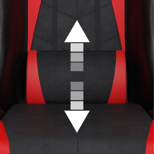 FOTEL GAMINGOWY CYBER CHAIRS X-POWER RED - BIUROWY zdjęcie 2