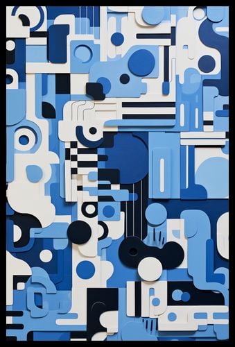 Plakat 40x60cm Niebieski Labirynt na Arena.pl