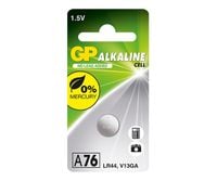 bateria alkaliczna zegarkowa 1.5v a76, lr44, ag13 - 10 szt - gp a76 sz