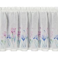 Zazdrostka Dolorez 60X150 cm biała tunel koronką i kwiatowym motywem15