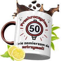 Kubek Bordowy 50 Urodziny Na Urodziny Prezent Z Nadrukiem Ze Zdjęciem