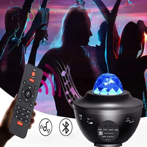 Projektor gwiazd lampka nocna głośnik bluetooth led rgb + pilot na Arena.pl