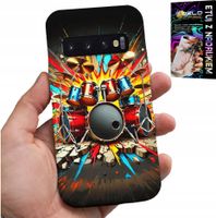 ETUI DO SAMSUNG GALAXY S10 PLUS - ROCK PERKUSJA BĘBNY ROCK & ROLL + FOLIA