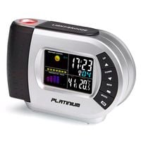 Budzik ze stacją meteo DCF z projektorem wyświetlającym godzinę