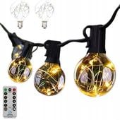 Girlanda ogrodowa lampki 12 m 32 żarówki LED PILOT