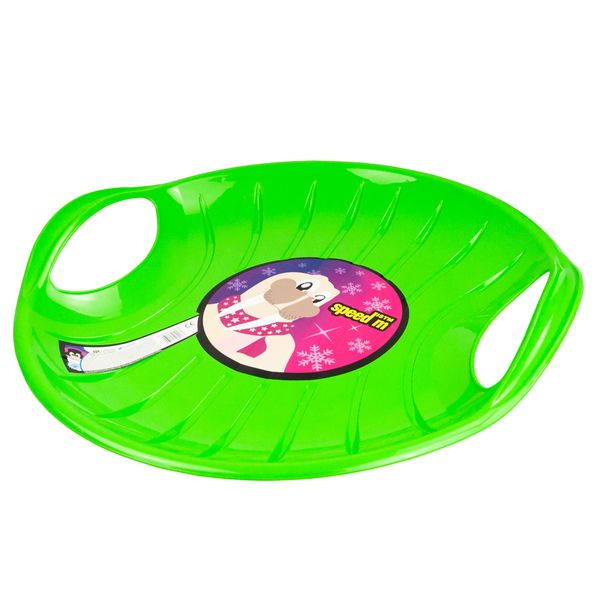 ŚLIZG OKRĄGŁY SANKI PLASTIKOWE JABŁUSZKO SPEED M zdjęcie 3