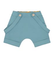 Krótkie spodenki z szelkami miętowe 68