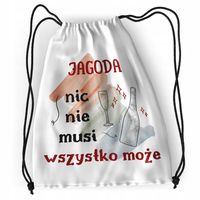 Plecak Dla Jagody Sportowy Szkolny Worek Torba Z Nadrukiem Ze Zdjęciem
