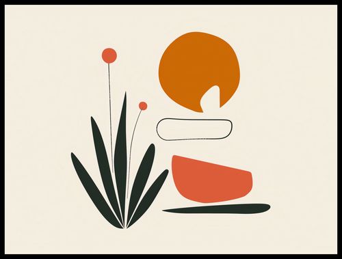 Plakat 80x60cm Abstrakcyjny Zen na Arena.pl