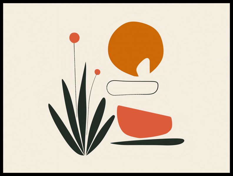 Plakat 80x60cm Abstrakcyjny Zen zdjęcie 2
