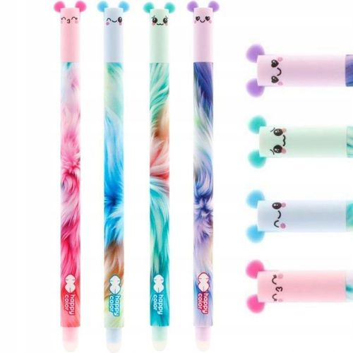 DŁUGOPIS WYMAZYWALNY USZAKI FLUFFY 0,5 NIEBIESKI HAPPY COLOR na Arena.pl