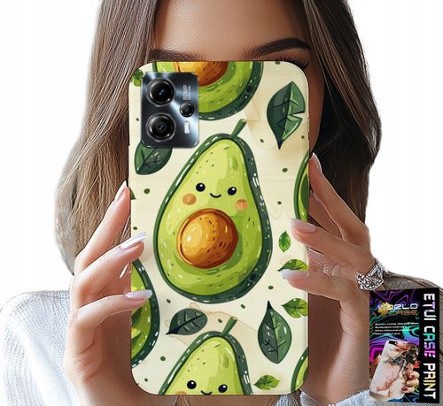 ETUI DO MOTOROLA G13 / G23 - SŁODKIE UŚMIECHNIĘTE AWOKADO OBUDOWA na Arena.pl