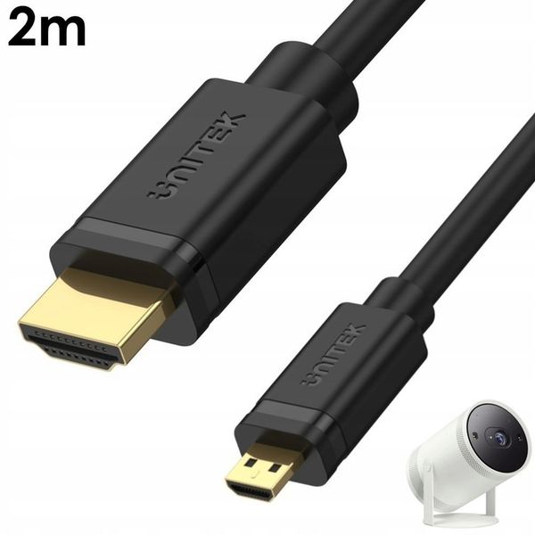 Unitek Kabel micro HDMI - HDMI 2.0 4K 60Hz 2 m zdjęcie 8