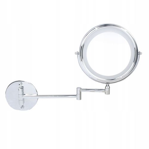 Podświetlane lusterko do makijażu kosmetyczne obrotowe obustronne LED na Arena.pl