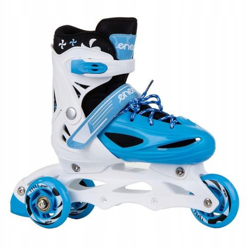 REGULOWANE ŁYŻWOROLKI WROTKI ŁYŻWY DLA DZIECI 4W1 ENERO 30-33 NIEBIESKIE na Arena.pl