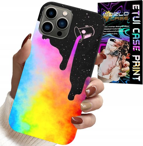 ETUI DO IPHONE 11 PRO MAX - TĘCZOWE KOLOROWE WZORY, FARBA + FOLIA na Arena.pl