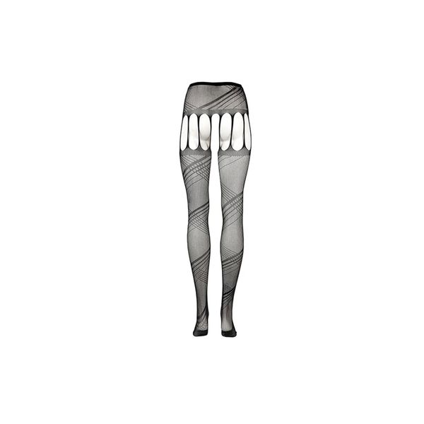 Crotchless Cut-Out Pantyhose - One Size zdjęcie 10