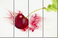 120CM 80 OBRAZ 4 ELEM SOCZYSTA WIŚNIA ŚCIENNY