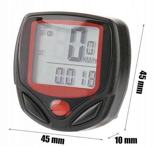 LICZNIK ROWEROWY LCD PRĘDKOŚĆ PRZEBIEG ZEGAR na Arena.pl
